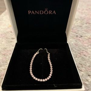 Pink CZ Pandora Bracelet